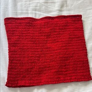 Realisation red tube top